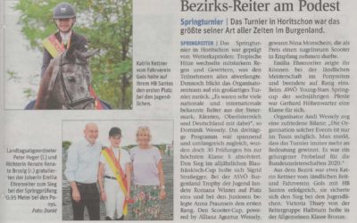 Bezirksreiter am Podest