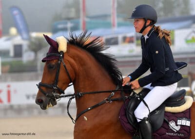 Springreiterin Katrin Kettner aus Gols, Österreich