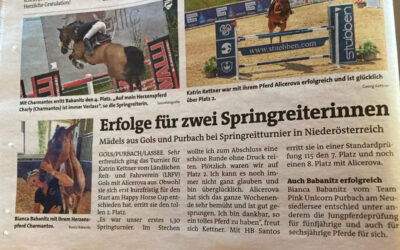 Erfolge für zwei Springreiterinnen