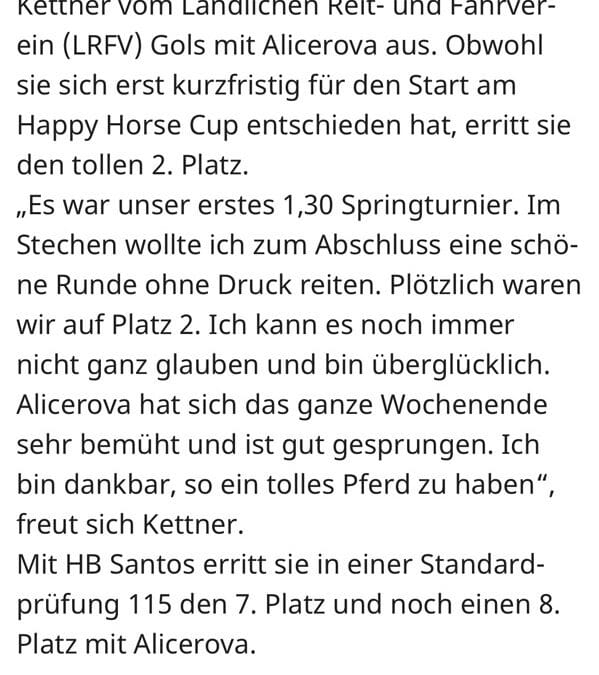 Kettner auf Platz 2 im Nachwuchs