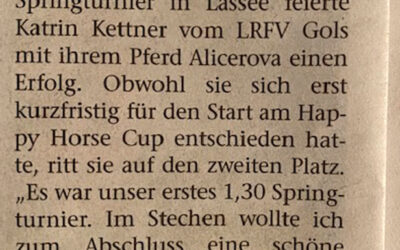 Silber für Kettner bei Springturnier