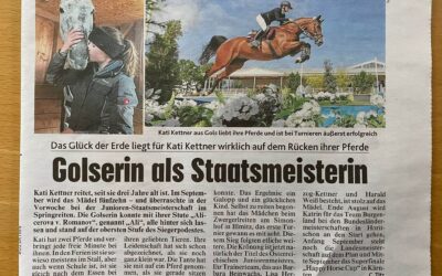 Golserin als Staatsmeisterin