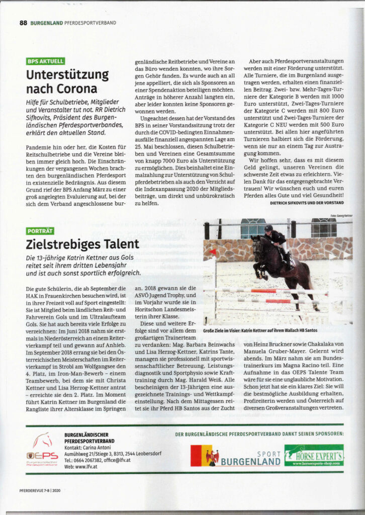 Pferderevue 7-8/2020