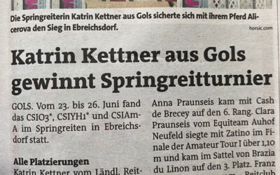 Katrin Kettner aus Gols gewinnt Springreitturnier