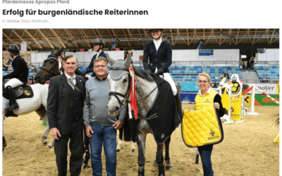 Pferdemesse Apropos Pferd: Erfolg für burgenländische Reiterinnen
