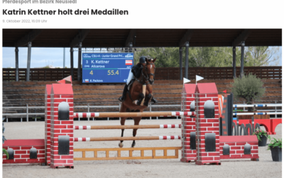 Pferdesport im Bezirk Neusiedl: Katrin Kettner holt drei Medaillen