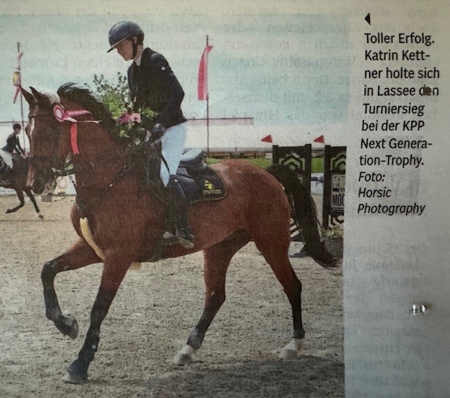 Toller Erfolg. Katrin Kettner holte sich in Lassee den Turniersieg