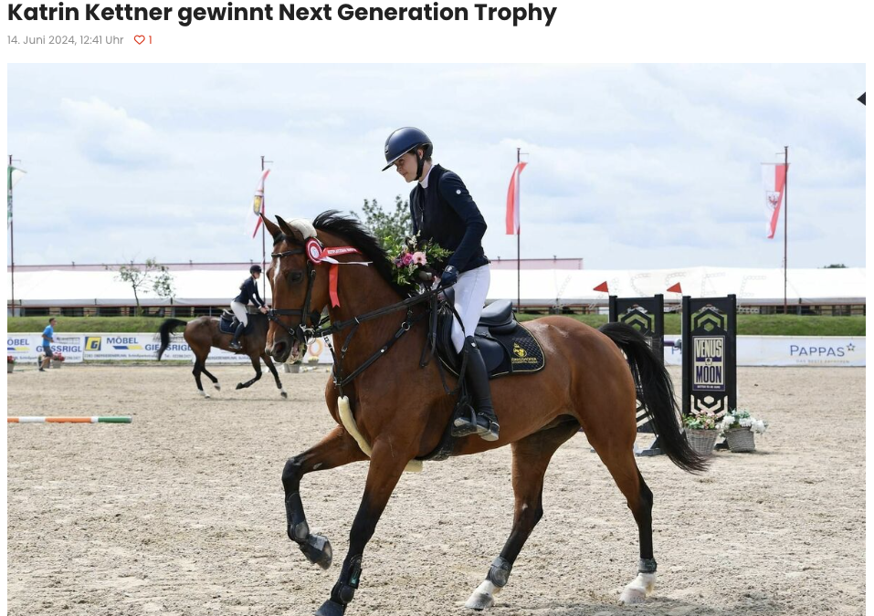 Katrin Kettner gewinnt Next Generation Trophy