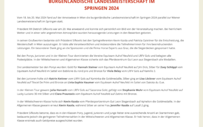 Burgenländische Landesmeisterschaft im Springen 2024